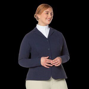 NWT Kerrits Stretch Competitor Show Koat Coat Women's 2X Navy Blue 3-Snap